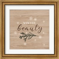 Framed 'Winter Beauty I' border=