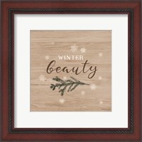 Framed 'Winter Beauty I' border=
