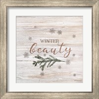 Framed 'Winter Beauty II' border=