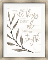 Framed I Can Do All Things Through Christ