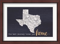 Framed Best Journey - Texas