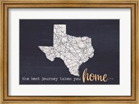 Framed Best Journey - Texas