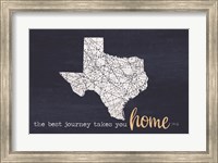 Framed Best Journey - Texas