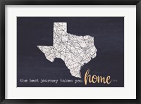 Framed Best Journey - Texas