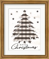 Framed Merry Christmas Tree and Stars