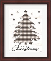 Framed Merry Christmas Tree and Stars