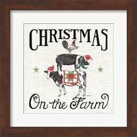 Framed Christmas on the Farm
