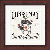 Framed Christmas on the Farm