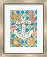 Framed Seaside Welcome Anchor