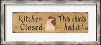 Framed Kitchen Closed