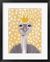 Framed Princess Ostrich