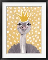 Framed Princess Ostrich