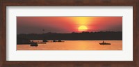 Framed River Sunset