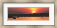 Framed River Sunset