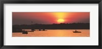 Framed River Sunset