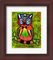 Framed Carnival Owl II