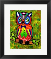 Framed Carnival Owl II