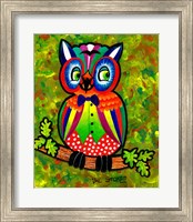 Framed Carnival Owl II