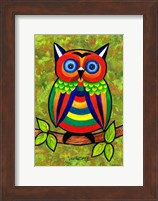 Framed Carnival Owl