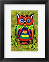 Framed Carnival Owl