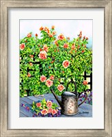 Framed Rose Trellis