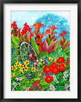 Framed Springtime Garden