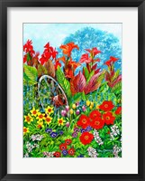 Framed Springtime Garden