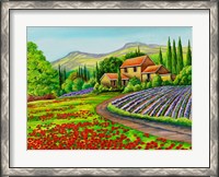 Framed Tuscany Lavender