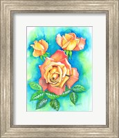 Framed Yellow Rose