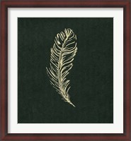 Framed Golden Feather I