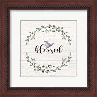 Framed 'Blessed Sign' border=