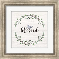 Framed Blessed Sign