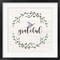 Framed Grateful Sign
