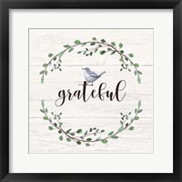 Grateful Sign Framed Print