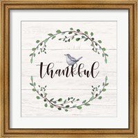 Framed Thankful Sign