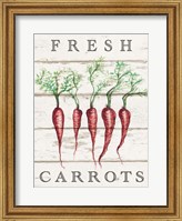 Framed Fresh Carrots