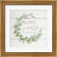 Framed Love Help Care