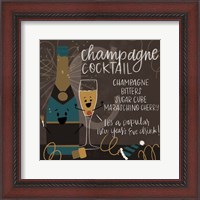Framed 'Champagne' border=