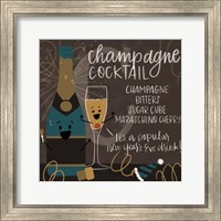 Framed 'Champagne' border=