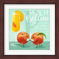 Framed Peach Bellini