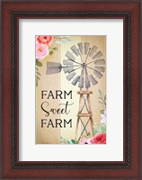 Framed Farmhouse Floral III