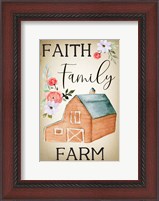 Framed Farmhouse Floral IV