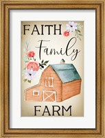 Framed Farmhouse Floral IV