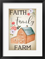 Framed Farmhouse Floral IV