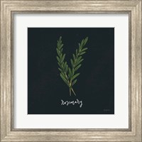 Framed Herbs III Black