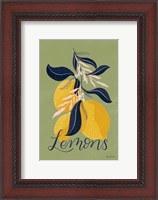 Framed Lemons I Green