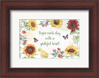 Framed Sunflower Splendor I