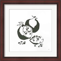 Framed Pomegranate II BW