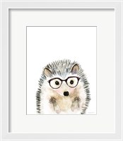 Framed 'Hedgehog in Glasses' border=