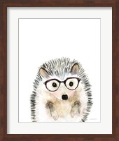 Framed 'Hedgehog in Glasses' border=
